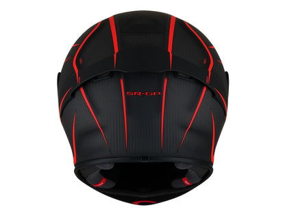 Rear view of Suomy SR-GP in Supersonic Matte Carbon