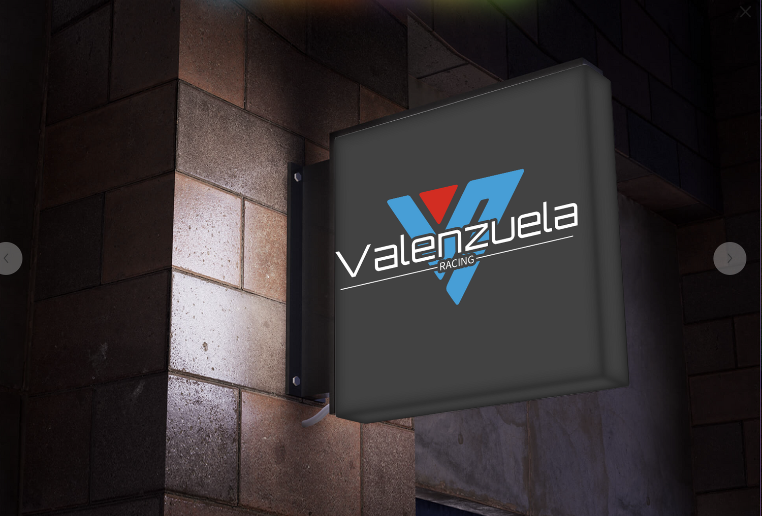 Valenzuela Racing store sign
